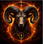 Ταπετσαρία Κριός με εντυπωσιακό zodiac design